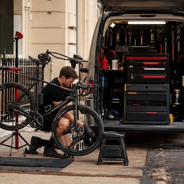 E-bikes welcome · parts confirmed first